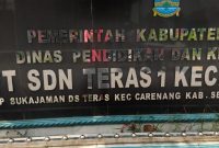 Gedung SDN Teras 1 Carenang Kabupaten Serang