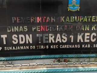 Gedung SDN Teras 1 Carenang Kabupaten Serang