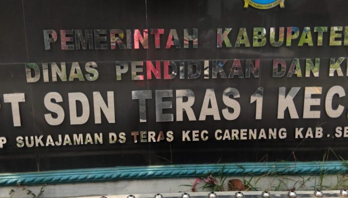 Gedung SDN Teras 1 Carenang Kabupaten Serang