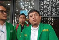 Pengurus GP Ansor Tangerang Selatan saat melaporkan dugaan kejanggalan kebijakan TPP ASN ke Kejaksaan Negeri Tangerang Selatan