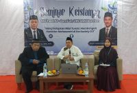 Ma'had Al-Jam'iah UIN SMH Banten, saat membuka seminar keislaman tentang penguatan turats di era digital di Gedung Pusgiwa Kampus 2, Kamis, 16 April 2026, diikuti ratusan mahasantri.