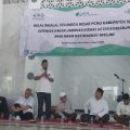 Sosialisasi BPJS Ketenagakerjaan dalam acara halal bihalal PCNU Kabupaten Serang di Ponpes Nurul Abror, Pamarayan, dihadiri tokoh daerah dan pengurus NU, Senin, 6 April 2026