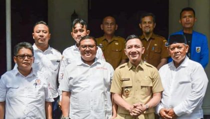 Bupati Lebak Moch. Hasbi Asyidiki Jayabaya menerima audiensi Yayasan Bhakti Bela Negara terkait kerja sama program tanam jagung di Pendopo Bupati Lebak