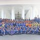 Bupati Serang Ratu Rachmatuzakiyah memimpin upacara peringatan HUT Damkar, Hari Kesiapsiagaan Bencana, dan Hardiknas di Pendopo Bupati Serang