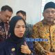 Bupati Serang Ratu Rachmatuzakiyah bersama jajaran Pemkab Serang usai menerima Opini WTP dari BPK RI Perwakilan Banten di Aula Kantor BPK Banten, Selasa (26/5/2026).