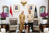 Bupati Serang Ratu Rachmatuzakiyah saat bertemu Menteri Perhubungan di Jakarta untuk membahas perbaikan PJU dan infrastruktur jalan nasional.