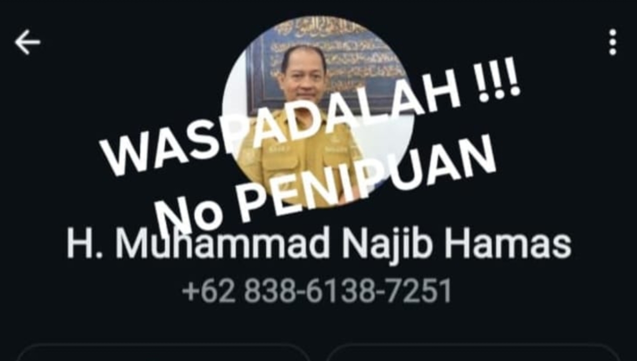Foto Nomor WhatsApp Wakil Bupati Serang Muhammad Najib Hamas