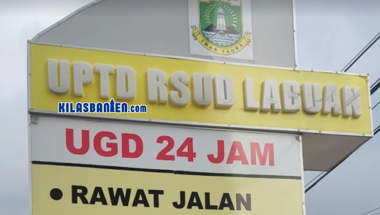 Gedung RSUD Labuan, Kabupaten Pandeglang. DPRD Banten berencana memanggil manajemen rumah sakit terkait dugaan penolakan pasien BPJS yang mengalami tipes parah.