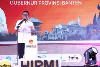 Gubernur Banten Andra Soni membuka Rakerda HIPMI Banten 2026 di Kota Serang dan mengajak pengusaha muda memanfaatkan peluang bisnis sektor pangan serta agrikultur.