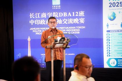 Gubernur Banten Andra Soni saat menghadiri forum bisnis Indonesia–Tiongkok di Jakarta untuk mempromosikan potensi industri dan investasi Provinsi Banten