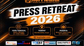Press Retreat 2026 Kopi Nalar di Villa Mandalika, Anyer, saat peserta mendalami teknik dan etika jurnalisme investigasi, Minggu, 3 Mei 2026