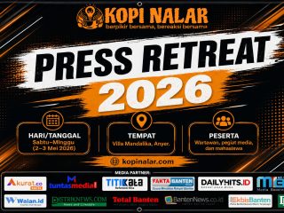 Press Retreat 2026 Kopi Nalar di Villa Mandalika, Anyer, saat peserta mendalami teknik dan etika jurnalisme investigasi, Minggu, 3 Mei 2026
