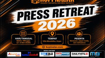 Press Retreat 2026 Kopi Nalar di Villa Mandalika, Anyer, saat peserta mendalami teknik dan etika jurnalisme investigasi, Minggu, 3 Mei 2026