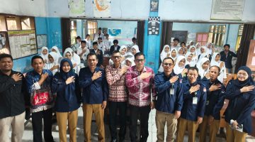 Siswa Madrasah Aliyah Nurul Huda Baros, Kabupaten Serang, antusias mengikuti kegiatan Sosialisasi dan Pendidikan Pemilih Berkelanjutan 2026 yang digelar KPU Kabupaten Serang bersama PDB, Selasa, 12 Mei 2026