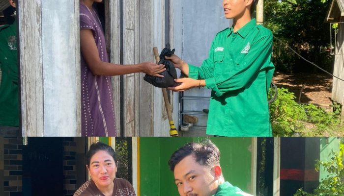 Kader GP Ansor dan Banser Banten saat melakukan proses penyembelihan dan distribusi hewan kurban kepada masyarakat dalam program Ansor Banten Berkurban 2026.