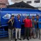 Kader PMII Kabupaten Serang memberikan layanan cek kesehatan gratis kepada warga dalam rangka Harlah ke-66 di Kecamatan Tirtayasa.
