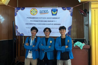 Mahasiswa Universitas Pamulang Kampus Serang menggelar edukasi hukum digital di SMAN 5 Kota Serang untuk meningkatkan kesadaran pelajar terhadap bahaya phishing dan pencurian data pribadi