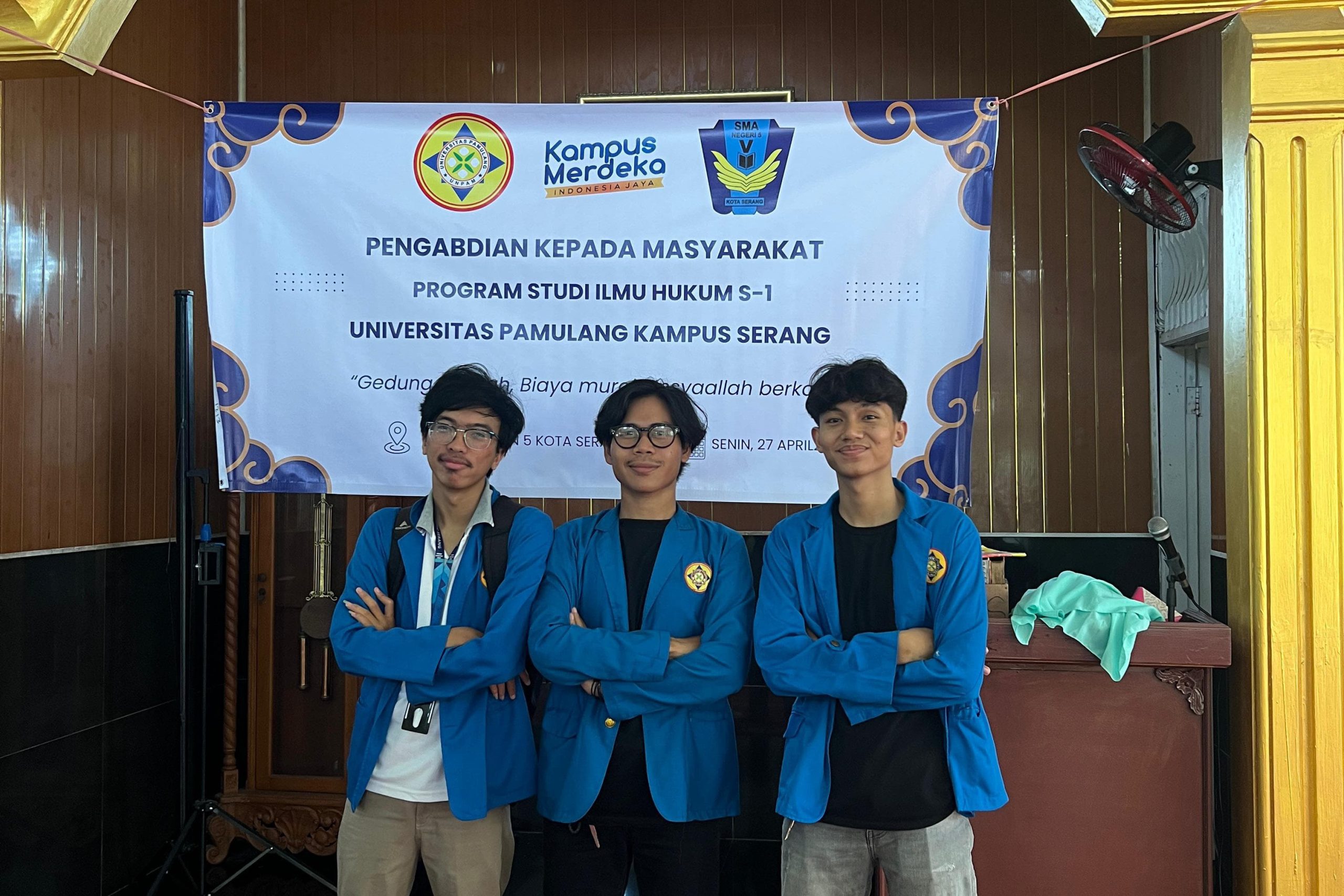 Mahasiswa Universitas Pamulang Kampus Serang menggelar edukasi hukum digital di SMAN 5 Kota Serang untuk meningkatkan kesadaran pelajar terhadap bahaya phishing dan pencurian data pribadi