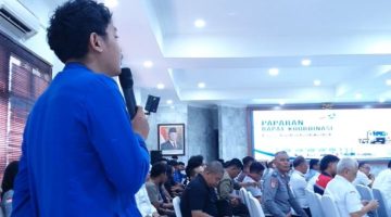 Ketua Pengurus Cabang (PC) Pergerakan Mahasiswa Islam Indonesia (PMII) Kabupaten Serang, Refaldi Hendrika Bayu Putra