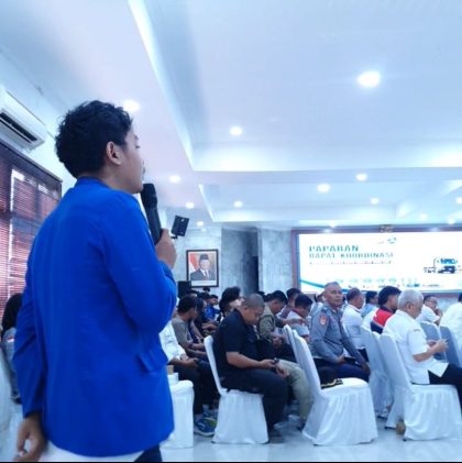 Ketua Pengurus Cabang (PC) Pergerakan Mahasiswa Islam Indonesia (PMII) Kabupaten Serang, Refaldi Hendrika Bayu Putra