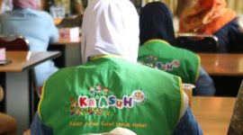 Puluhan orang tua siswa mengikuti pelatihan pengolahan pangan sehat berbasis B2SA yang digelar DKP Kota Tangerang di SMPN 1 Tangerang.