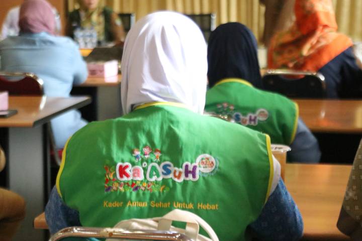 Puluhan orang tua siswa mengikuti pelatihan pengolahan pangan sehat berbasis B2SA yang digelar DKP Kota Tangerang di SMPN 1 Tangerang.