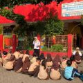 Gerak Cepat Puskesmas Karawaci Baru, Siswa SD di Tangerang Diajari Sikat Gigi Benar untuk Cegah Gigi Berlubang