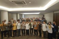 Rektor UIN SMH Banten Prof Muhammad Ishom saat menghadiri rapat koordinasi KKN Nusantara 2026 bersama perwakilan PTKIN se-Indonesia di Serang, Banten, Senin 11 Mei 2026