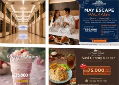 Suasana mewah Howard Johnson By Wyndham Tangerang dengan fasilitas hotel modern, restoran premium, dan ballroom eksklusif yang menjadi daya tarik baru di Kota Tangerang.
