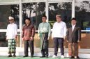 Upacara Hari Pendidikan Nasional 2026 di halaman Rektorat UIN SMH Banten diikuti pimpinan dan sivitas akademika.