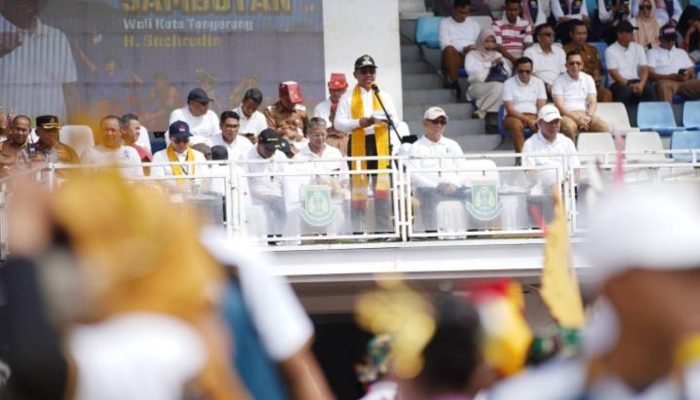 Wali Kota Tangerang Sachrudin membuka ajang O2SN, FLS3N, dan GSI 2026 di Stadion Benteng Reborn bersama ribuan pelajar dari tingkat SD dan SMP.