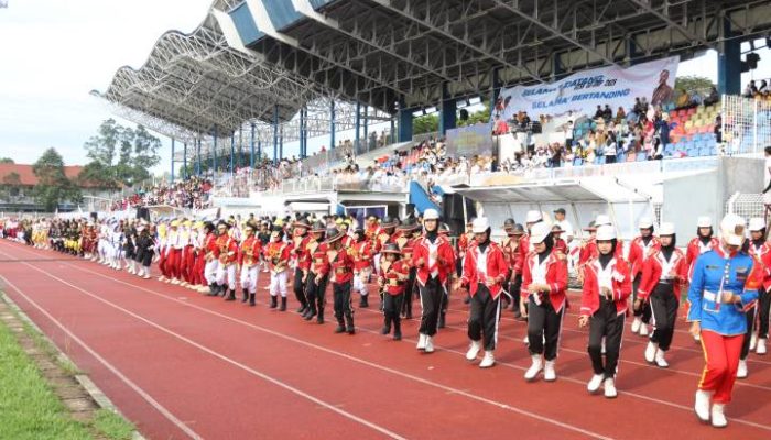 Wali Kota Tangerang Sachrudin membuka pelaksanaan O2SN dan FLS3N 2026 di Stadion Benteng Reborn bersama ribuan pelajar dan guru dari berbagai sekolah di Kota Tangerang.