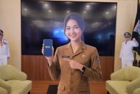 Wali Kota Tangerang Selatan Benyamin Davnie saat meluncurkan platform digital Tangsel One di Aula Blandongan, Puspemkot Tangsel