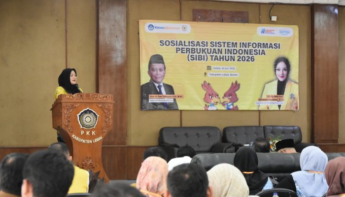 Anggota Komisi X DPR RI, Adde Rosi Khoerunnisa, membuka sosialisasi Sistem Informasi Perbukuan Indonesia (SIBI) di Aula PKK Kabupaten Lebak sebagai upaya memperluas akses buku digital gratis bagi masyarakat.