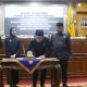 Bupati Serang Ratu Rachmatuzakiyah bersama pimpinan DPRD Kabupaten Serang saat menghadiri rapat paripurna penetapan perubahan Perda Pajak Daerah dan Retribusi Daerah di Gedung DPRD Kabupaten Serang, Rabu, 10 Juni 2026