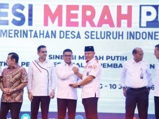 Rakernas APDESI Merah Putih Dibuka Andra Soni, Program Desa Mandiri dan Kandang Ayam Massal Jadi Sorotan