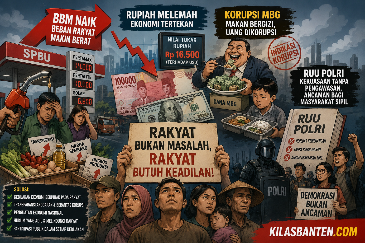 Opini Ketika Negara Sibuk Menghitung Angka, Rakyat Menghitung Sisa Uang ditulis oleh Taufik Hidayat, senior advisor GUSDURian Serang Raya, Presidium Forum Komunikasi Pemuda Lintas Iman (FOKAPELA) Banten, dan IKA PMII UIN SMH Banten