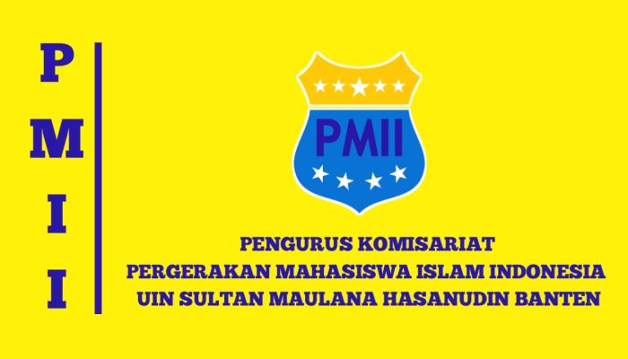 Bendera Pergerakan Mahasiswa Islam Indonesia (PMII) Komisariat UIN Sultan Maulana Hasanuddin Banten. (Redaksi Kilas Banten)