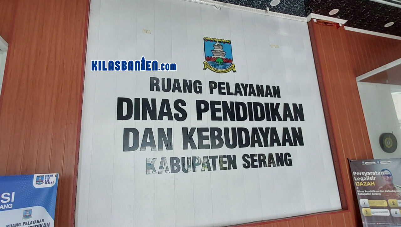 Gedung Dinas Pendidikan dan Kebudayaan Kabupaten Serang. (Redaksi Kilas Banten)
