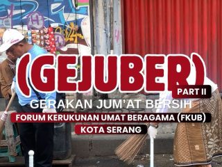 Gerakan Jumat Bersih FKUB, TNI, Polri dan Pemkot Serang Kompak Turun ke Jalan, Bangkitkan Semangat Gotong Royong Warga
