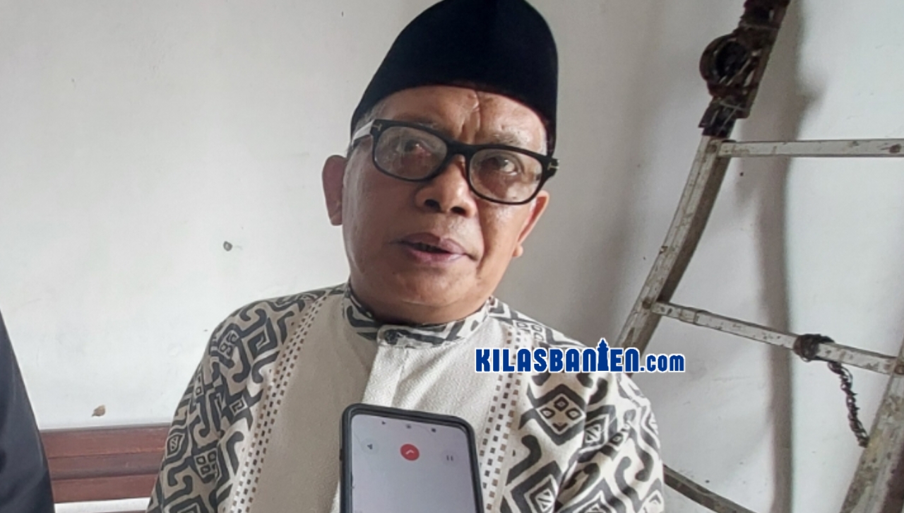 KH Matin Syarkowi menyampaikan dukungan kepada Polri agar mengusut dugaan korupsi pengadaan batu bara secara profesional, transparan, dan tanpa pandang bulu, Kamis, 9 Juli 2026. (Redaksi Kilas Banten)
