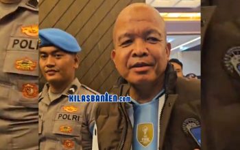 Kapolda Banten Irjen Pol Hengki bersama pejabat daerah dan masyarakat mengikuti nonton bareng final Piala Dunia 2026 antara Spanyol melawan Argentina di Aula Gawe Kuta Baluwarti, Senin, 20 Juli 2026. (Redaksi Kilas Banten)