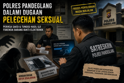Ilustrasi Petugas Satreskrim Polres Pandeglang masih mendalami dugaan pelecehan seksual yang melibatkan seorang anggota DPRD Kota Serang dengan menunggu hasil pemeriksaan Laboratorium Forensik Bareskrim Polri terhadap barang bukti elektronik. (Redaksi Kilas Banten)