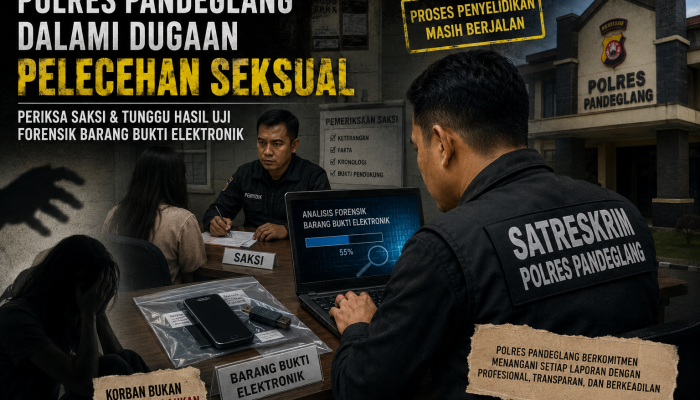 Ilustrasi Petugas Satreskrim Polres Pandeglang masih mendalami dugaan pelecehan seksual yang melibatkan seorang anggota DPRD Kota Serang dengan menunggu hasil pemeriksaan Laboratorium Forensik Bareskrim Polri terhadap barang bukti elektronik. (Redaksi Kilas Banten)