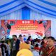 Ketua Dekranasda Kota Tangerang, Masturoh Sachrudin, mengunjungi stan perajin UMKM Kota Tangerang pada Pameran Kriya dan Wastra Dekranasda se-Indonesia di Makassar, Sulawesi Selatan.