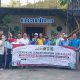 Ketua FKUB Kota Serang KH Matin Syarkowi bersama tokoh lintas agama, pemerintah, aparat keamanan, dan masyarakat mengikuti Gerakan Jumat Bersih (GEJUBER) di Kota Serang sebagai wujud penguatan toleransi, gotong royong, dan persatuan di tengah keberagaman, di Halaman Gereja Bethel Indonesia (GBI) Serang, Jumat, 10 Juli 2026. (Redaksi Kilas Banten)