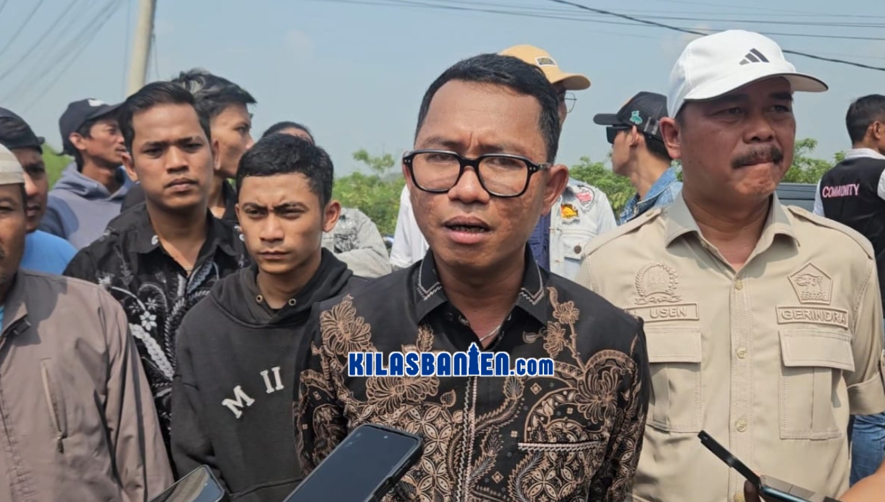 Ketua Fraksi Partai Gerindra DPRD Kabupaten Serang, Ahmad Muhibbin bicara pembangunan Jembatan Mekarsari yang menghubungkan Kabupaten Serang dan Kabupaten Tangerang. Proyek prioritas Program Bang Andra ini ditargetkan rampung pada November 2026 setelah dinantikan warga selama 25 tahun.