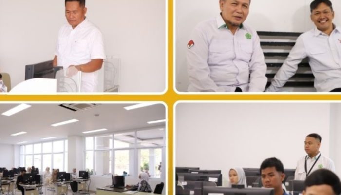 Ratusan calon mahasiswa mengikuti ujian PCMB 2026 berbasis Computer Based Test (CBT) di laboratorium komputer UIN Sultan Maulana Hasanuddin Banten sebagai bagian dari proses seleksi penerimaan mahasiswa baru.