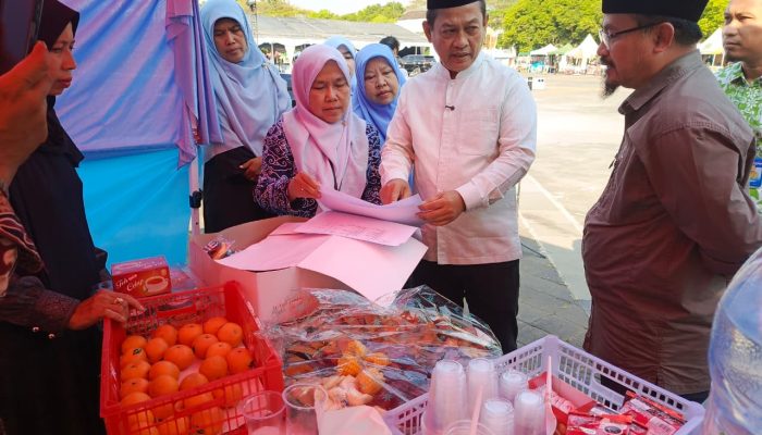 Wakil Bupati Serang Muhammad Najib Hamas yang meninjau lokasi pelayanan di kawasan Pusat Pemerintahan Provinsi Banten (KP3B), Curug, Kota Serang, Kamis, 9 Juli 2026.
