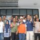 Wakil Bupati Serang Muhammad Najib Hamas bersama BPBD dan petugas Pos Pengamatan Gunung Anak Krakatau saat memantau kondisi gunung dari Pos Pasauran, Kecamatan Cinangka.